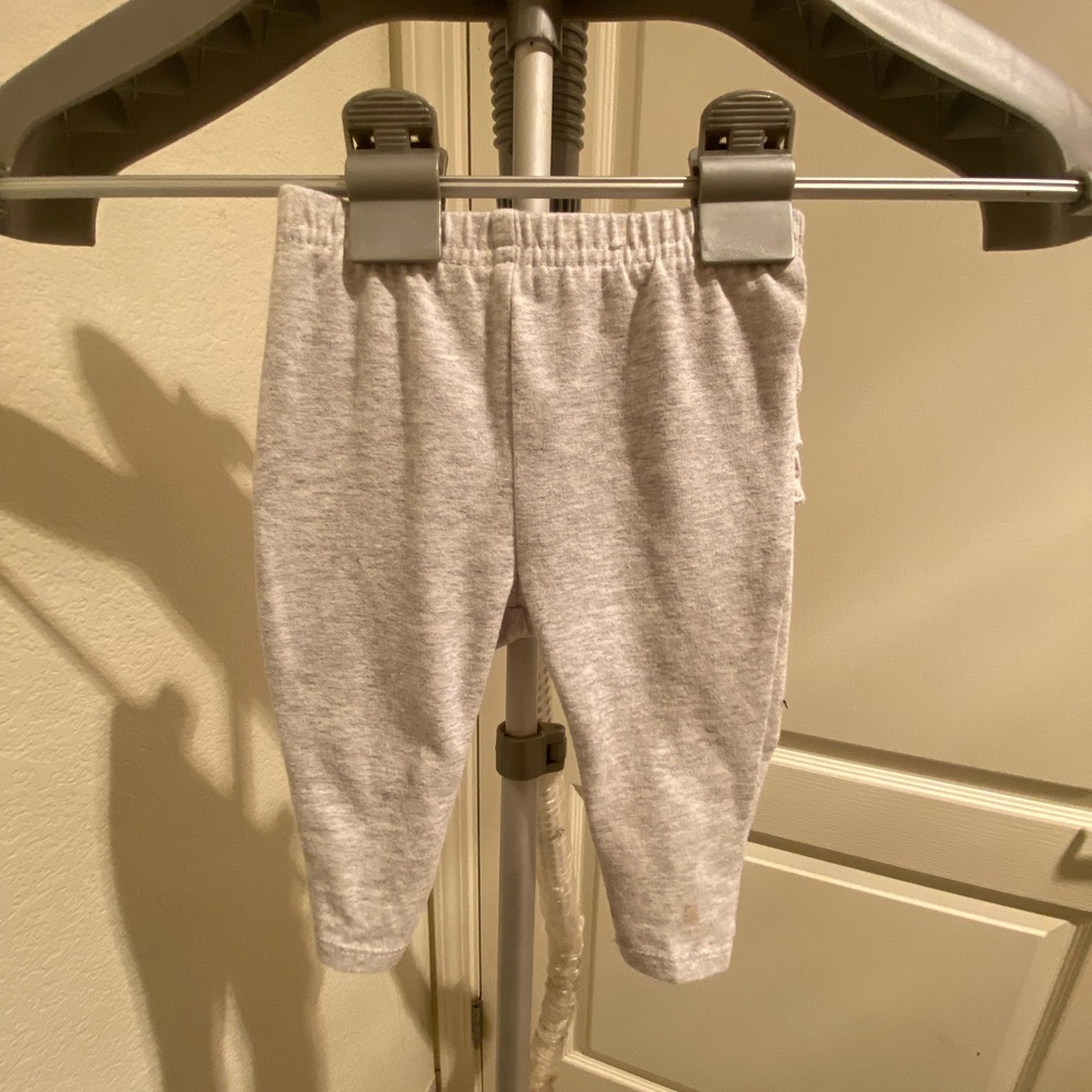 Grey flare leggings